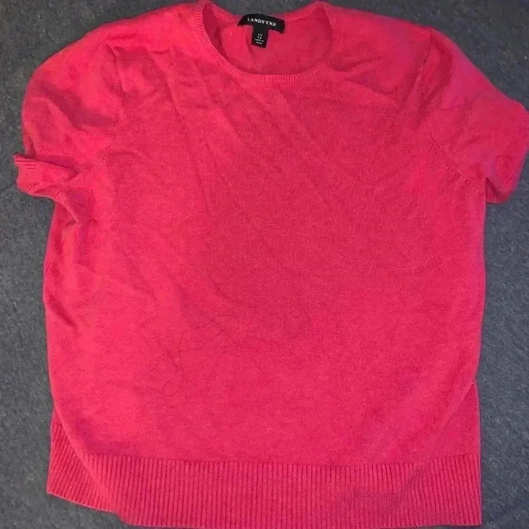 Lands End Women’s Small Short Sleeved Sweater - Picture 1 of 2
